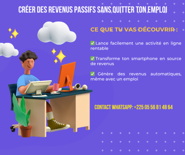 Comment créer des revenus passifs sans quitter ton emploi ?