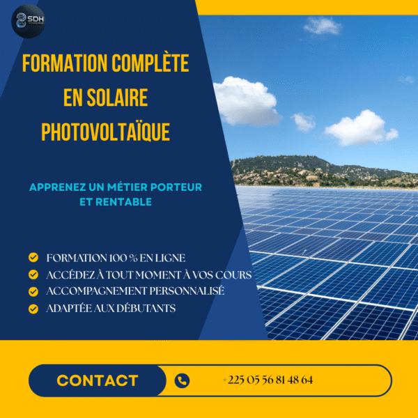 Pack Pro – Dimensionnement & Installation Photovoltaïque formation en ligne + coaching sur votre premier chantier